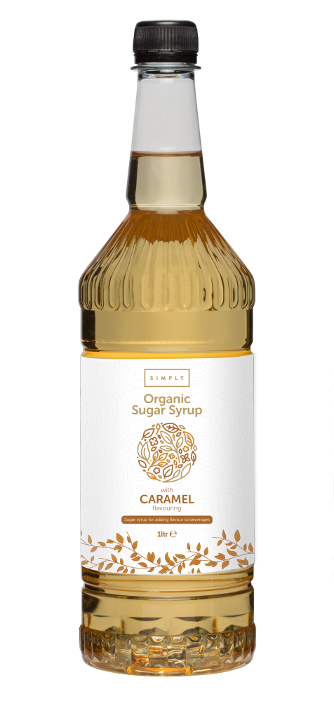Simply Caramel ORGANIC Coffee Syrup - 1 Litre